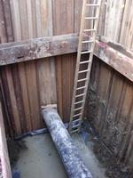 Access To Sewer Main With Temporary Shoring